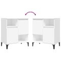 vidaXL Komoda 2 ks biela 60x35x70 cm spracované drevo