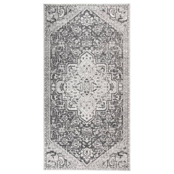 vidaXL Vonkajší koberec hladké tkanie 80x150 cm bledosivý
