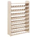 vidaXL Stojan na víno s hornou doskou 72,5x25x111,5cm borovicový masív