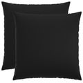 vidaXL Poťah na podložku 2 pcs HEERLEN Čierna 80 x 80 cm