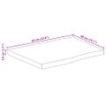 vidaXL Stolová doska 60x40x3,8 cm obdĺžnik akáciový masív živá hrana