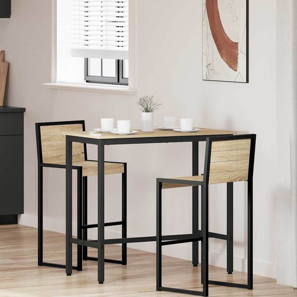 vidaXL stôl Sonoma dub 100 x 50 x 90,5 cm Inžinierske drevo a oceľ