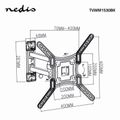 TV držák NEDIS TVWM1530BK plne nastavitelný | 23–55" | max. 30 kg | 3 otáčavé body