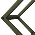 vidaXL Stojan na palivové drevo olivovo zelená 50x25x50 cm