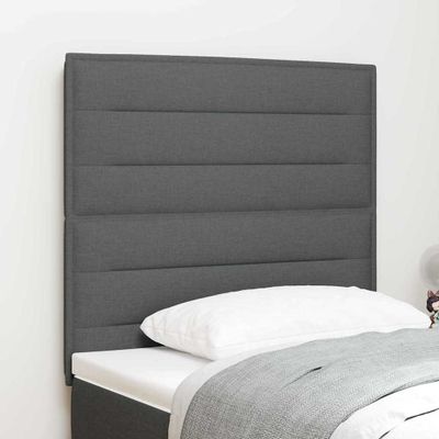 vidaXL Zadné čelo Tmavo šedá 80 cm látka