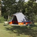 vidaXL Tipi stan 6-miestny Šedá a oranžová taft