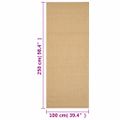 vidaXL Koberec prírodný sisal 100x250 cm