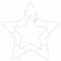 vidaXL Vianočné osvetlenie Star Silhouette 2 ks 50LED diód Teplá biela