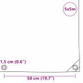 vidaXL Tarpaulin 650g / m² Hnedá 5 x 5 m Plátno s PVC povrchom