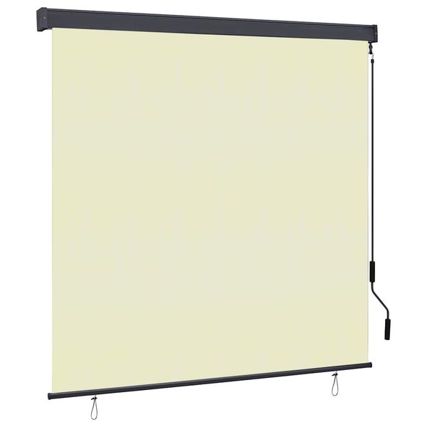 vidaXL Vonkajšia zatemňovacia roleta 170x250 cm krémová