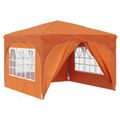 vidaXL Prístrešok na párty 290 x 290 x 245 cm Oranžová