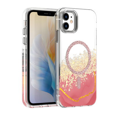 Epoxy Mag puzdro pre iPhone 11 ružová