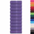 vidaXL Uteráky pre hostí FROGN 10 ks fialové 30x50 cm 360 g/m²