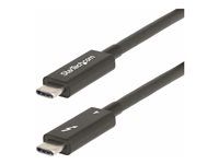 USB kábel - USB-C (M) do USB-C (M) - USB 3.2 Gen 2 / USB4 / Thunderbolt 3 / Thunderbolt 4 / DisplayPort 1.4a - 2 m - aktívny, USB napájanie (100W), podpora 8K60Hz, podpora 4K60Hz, rýchlosť prenosu dát až 40 Gbps - čierna