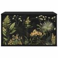 vidaXL Nástenný TV kabinet RHENEN 69 x 33 x 40 cm Čierny dub