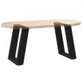 vidaXL Nohy konferenčného stolíka v tvare U, 2 ks, čierne, 28 x (42-43) cm, oceľové