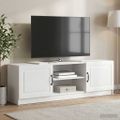 vidaXL TV skrinka Biela s vysokým leskom 150 x 31 x 47 cm