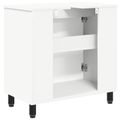 vidaXL Kozmetický stolík do kúpeľne Biela 60 x 35 x 60 cm