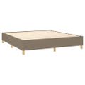 vidaXL Posteľný rám boxspring s matracom sivohned 160x200 cm látka