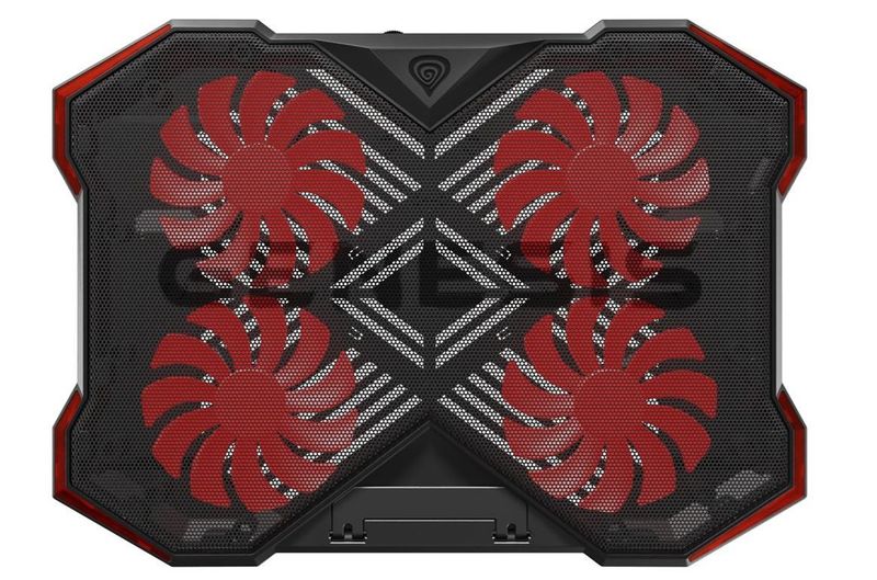 Chladiaca podložka pre NB Genesis OXID 260, LED, 15,6-17,3'' 4xvetrák, 2xUSB