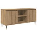 vidaXL TV skrinka 104 x 35 x 50 cm Remeselný dub Kompozitné drevo