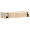 vidaXL Nástenný bočný stôl 87,5 x 34,5 x 17 cm Kompozitné drevo