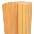 vidaXL Obojstranný záhradný plot, PVC 90x300 cm, žltý