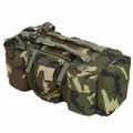 vidaXL Športová taška 3 v 1, army štýl 45 l, maskáčová