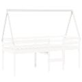 vidaXL Strecha na detskú posteľ biela 209x85,5x88 cm borovicový masív