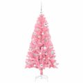 vidaXL Vianočný stromček Ružová 150 cm PVC