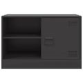 vidaXL TV skrinky 2 ks čierne 67x39x44 cm oceľ