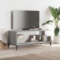 vidaXL TV skrinka sivá sonoma 102x40x41 cm komp. drevo práškovaná oceľ