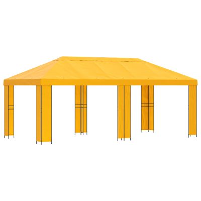 vidaXL Záhradný altánok 6 x 3 m Žltá Polyester a oceľ 190