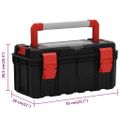 vidaXL Box na náradie čierno-červený 45x28x26,5 cm