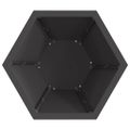 vidaXL Ohnivá misa Čierna 50 x 50 x 40 cm Poveternostne odolná oceľ