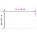 vidaXL Čipková záclona Biela 200 x 400 cm Polyester