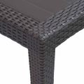 vidaXL 3-dielna bistro súprava, plast ratan, hnedá