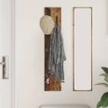 vidaXL Vešiak na stenu Nástenná montáž Staré drevo 20 x 1,5 x 100 cm