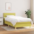 vidaXL Boxspring posteľ s matracom zelená 100x200 cm látka
