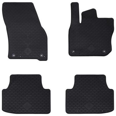 vidaXL Autokoberec 4 pcs Čierna vhodné pre VW TIGUAN MHEV & PHEV 2024-
