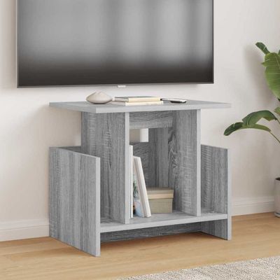 vidaXL TV stolík 2 pcs Sivý Sonoma 50 x 35 x 45 cm Kompozitné drevo
