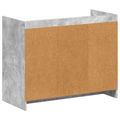 vidaXL Skriňa na topánky s úložiskom Betónovo sivá 85 x 39,5 x 70 cm