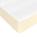 vidaXL Matrac s taštičkovými pružinami stredná tvrdosť krémový 140x190x20cm umelá koža