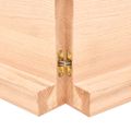 vidaXL Nástenná polica 200x50x(2-6) cm neošetrený dubový masív