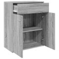 vidaXL Komoda sivý dub sonoma 60x30x75 cm spracované drevo