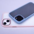 Satinové matné puzdro pre iPhone 15 Plus 6,7" modrá