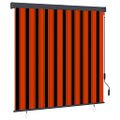 vidaXL Vonkajšia zatemňovacia roleta 160x250 cm oranžová a hnedá
