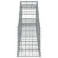 vidaXL Oblúkový gabionový kôš 13 ks 300x30x40/60 cm pozinkované železo