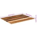 vidaXL Obdĺžniková stolová doska 60x80 cm, 15-16 mm, recyklovaný masív