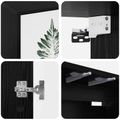 vidaXL Nástenný TV kabinet HANAU 102 x 33 x 40 cm Čierny dub